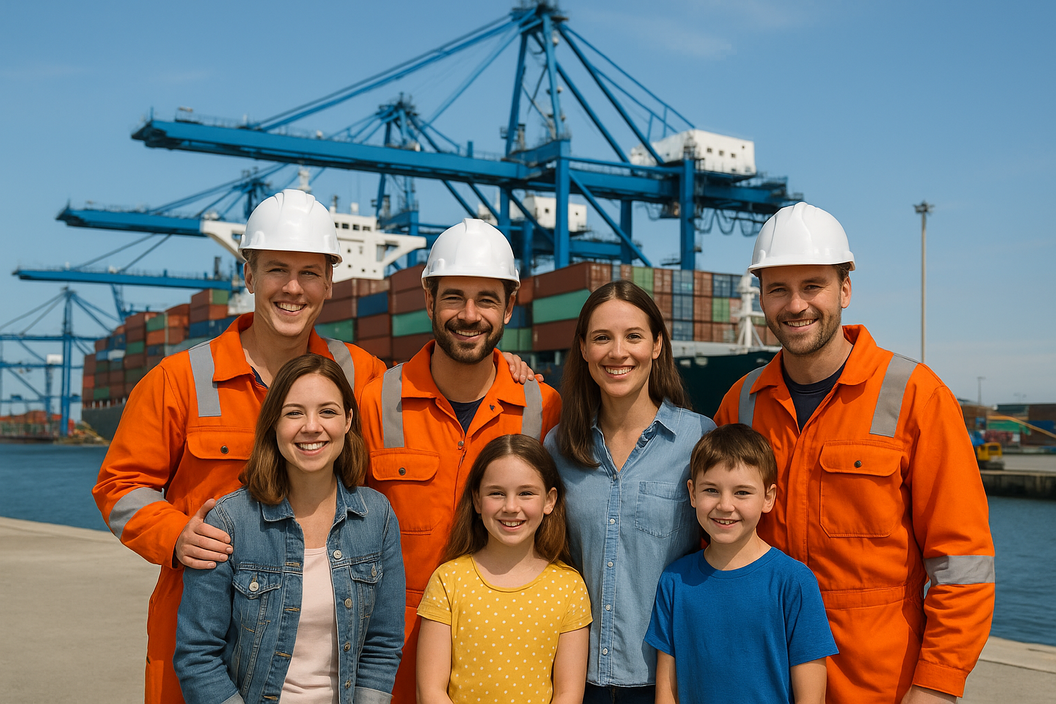 Maritime crew onboard vessel