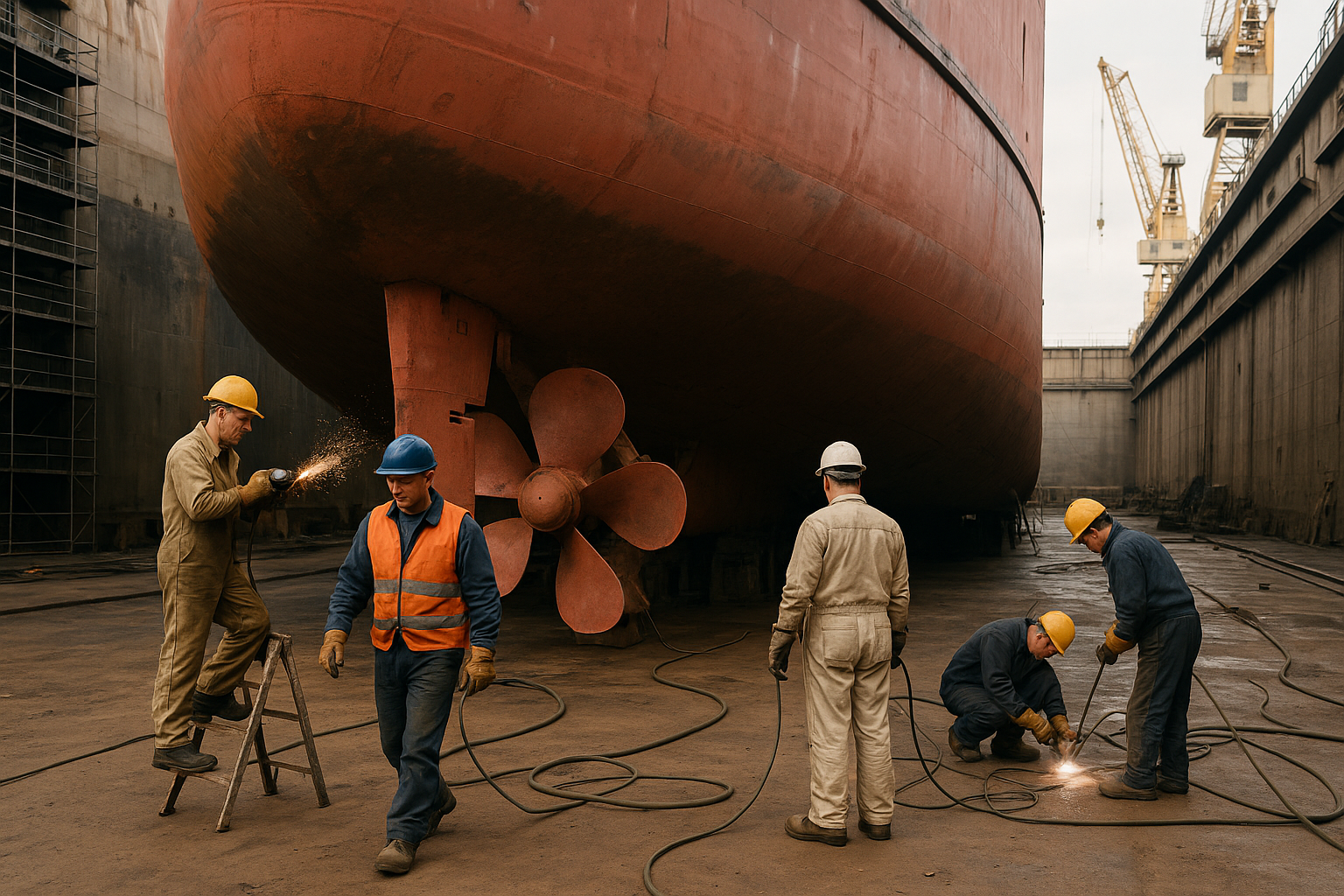 Port operations and dock workers